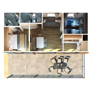 Campingplads Victoria Mobilehome In Istra Premium, Funtana